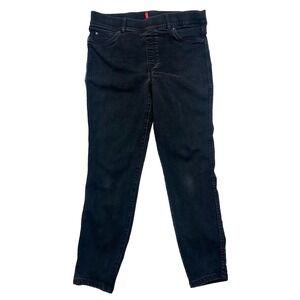 SPANX High Rise Skinny Ankle Jeans Black Vintage Wash Womens Size XL Denim Pants